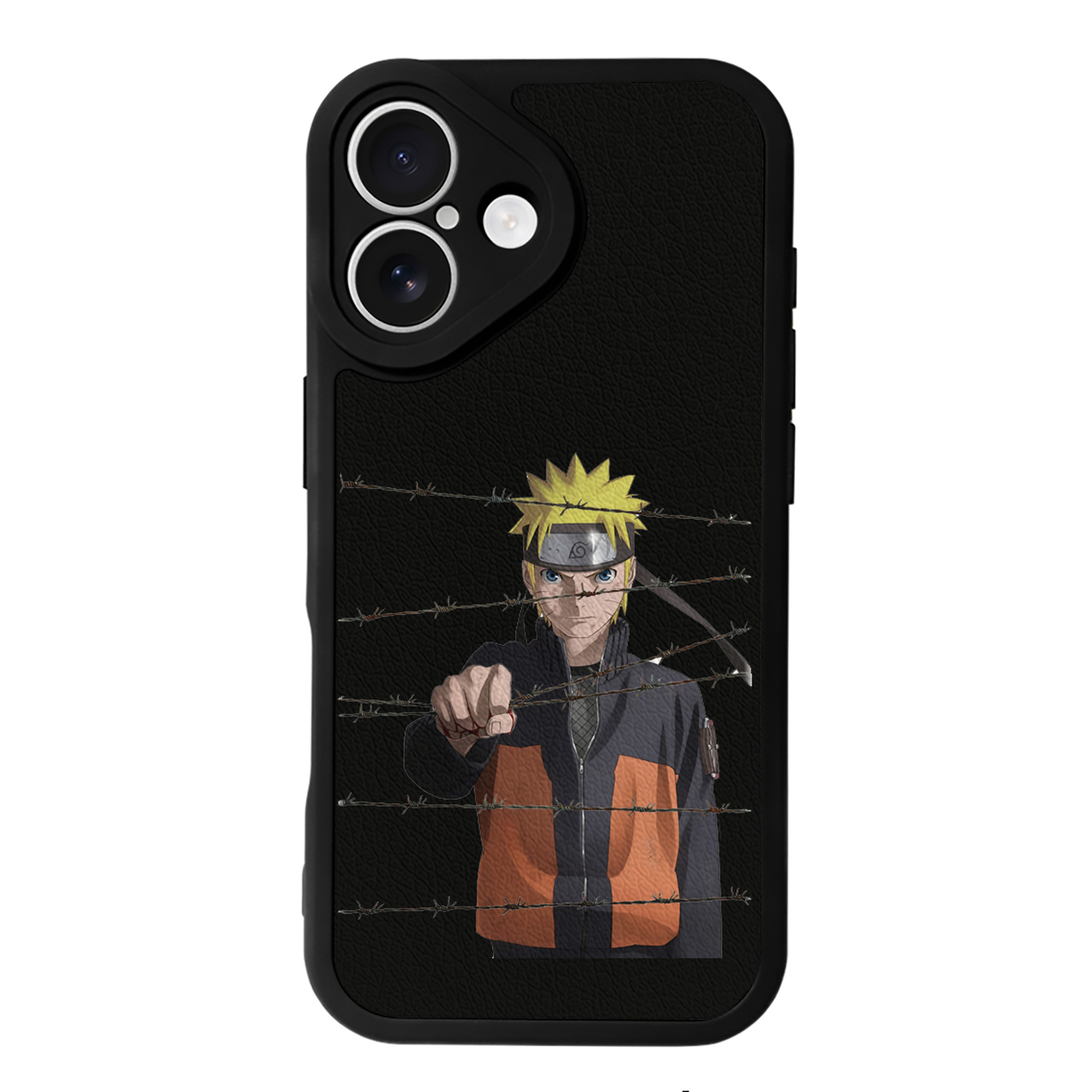（画像用） NARUTO -ナルト- うずまき ナルト Uzumaki Naruto 【iPhone 16シリーズ対応】シリコンスマホケース（レザー調） 材質：シリコン